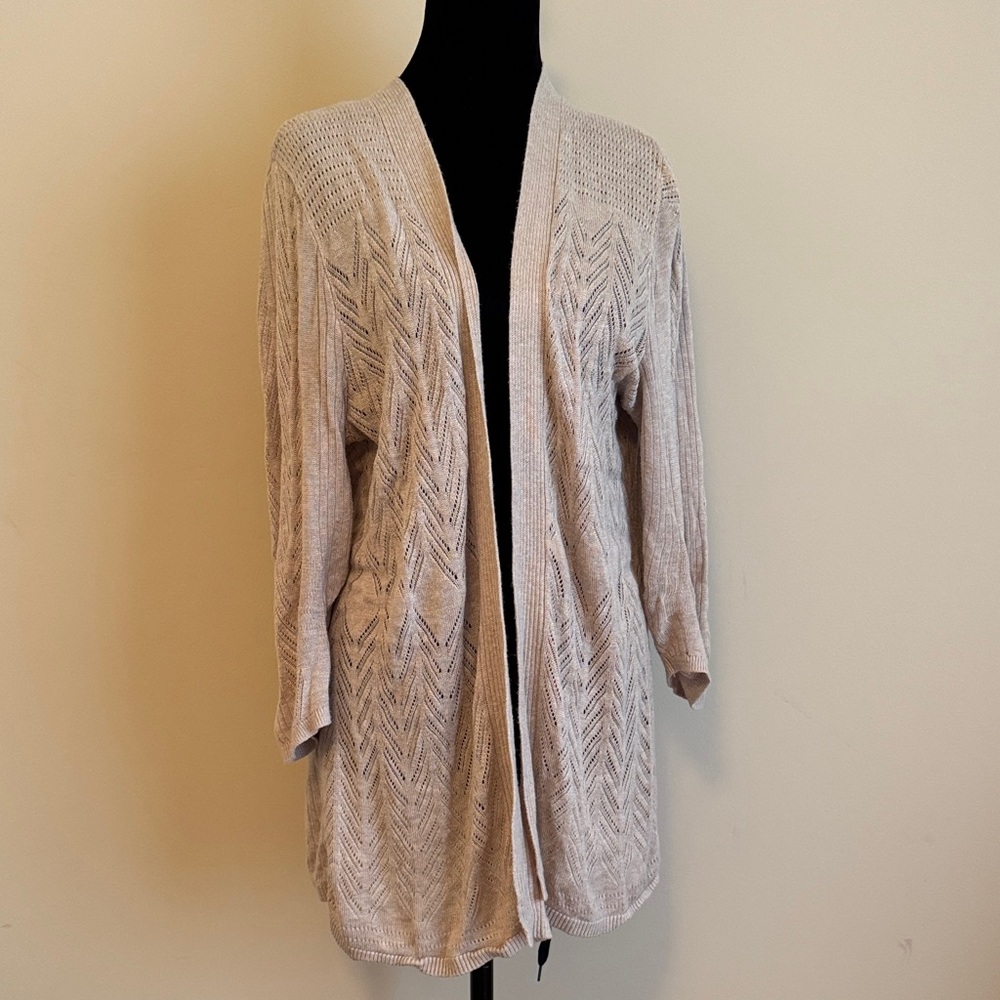 Croft & Barrow Open Cardigan Lightweight Size XL